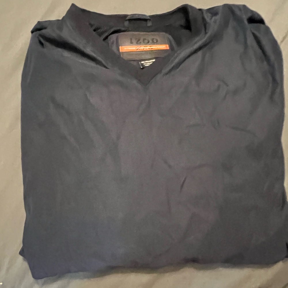 Vintage Izod Golf Navy Blue Extreme Function Windshirt Pullover